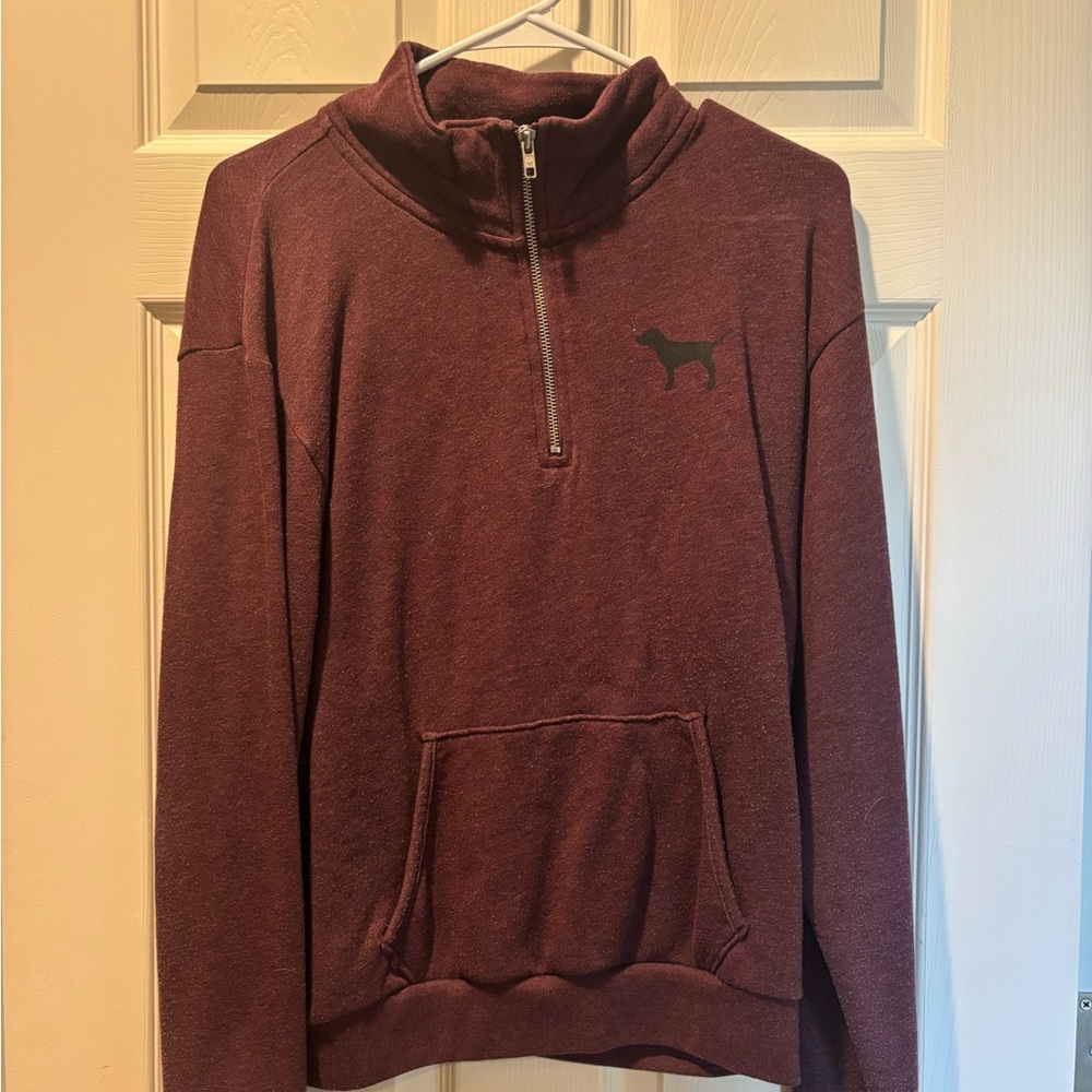 Women’s Maroon Half-Zip Sweater